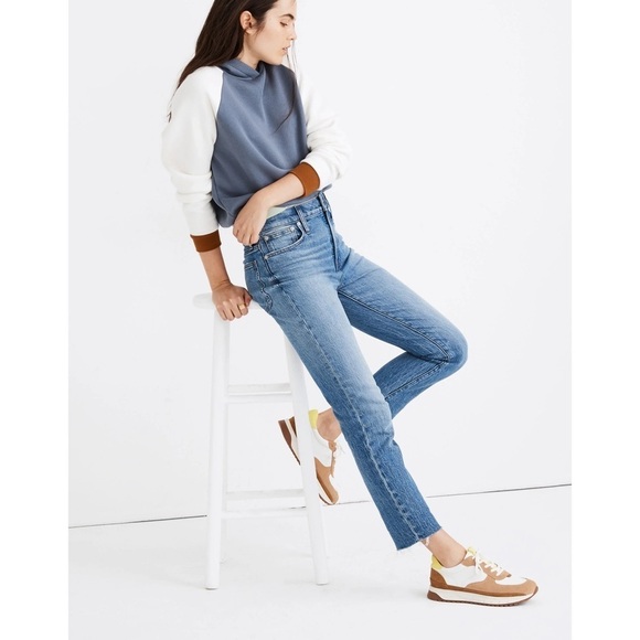 MADEWELL The Perfect Vintage Jean in Enmore Wash: Raw-Hem Edition Size 24 - Picture 2 of 9